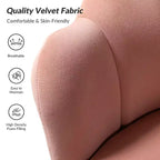 Fauteuil d'appoint de salon Yves Fauteuil club confortable avec pieds en métal doré | Karat Home