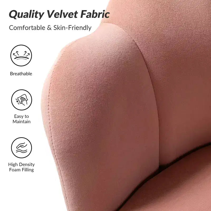 Fauteuil d'appoint de salon Yves Fauteuil club confortable avec pieds en métal doré | Karat Home