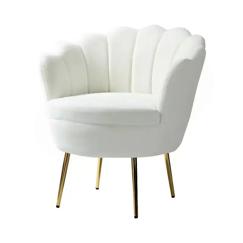 Fauteuil d'appoint de salon Yves Fauteuil club confortable avec pieds en métal doré | Karat Home
