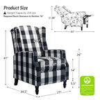 Fauteuil inclinable moderne en polyester Victor pour salon | Karat Home