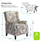 Fauteuil inclinable moderne en polyester Victor pour salon | Karat Home