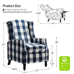Fauteuil inclinable moderne en polyester Victor pour salon | Karat Home