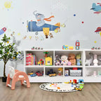 Costway Bibliothèque Enfant 2 Étagères Meuble Rangement Jouets en Bois 5 Cubes Organisateur Blanc