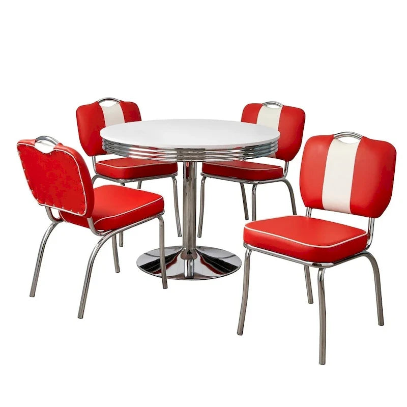Ensemble de salle à manger Simple Living Raleigh Retro 5 pièces