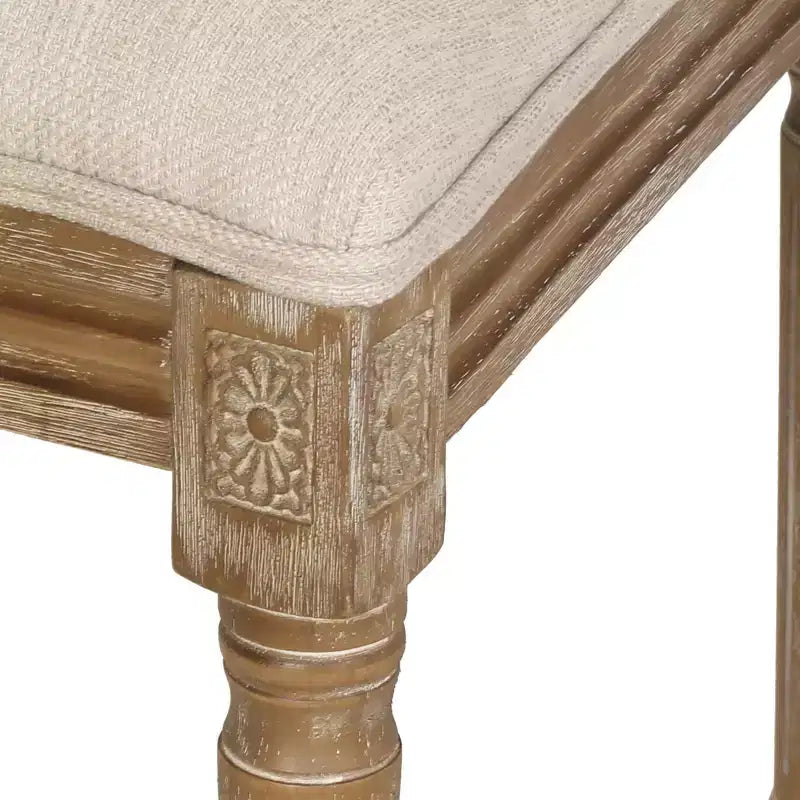 Lot de 2 chaises de salle à manger tapissées en bois style campagne française Regina - Christopher Knight Home