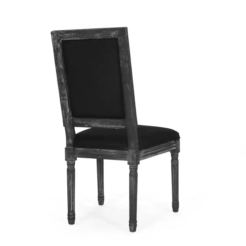 Lot de 2 chaises de salle à manger tapissées en bois style campagne française Regina - Christopher Knight Home