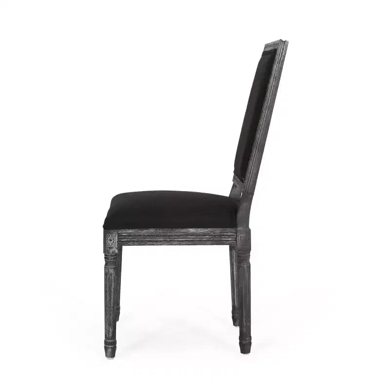 Lot de 2 chaises de salle à manger tapissées en bois style campagne française Regina - Christopher Knight Home