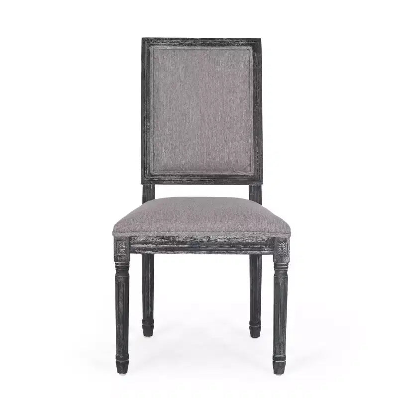 Lot de 2 chaises de salle à manger tapissées en bois style campagne française Regina - Christopher Knight Home