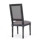 Lot de 2 chaises de salle à manger tapissées en bois style campagne française Regina - Christopher Knight Home