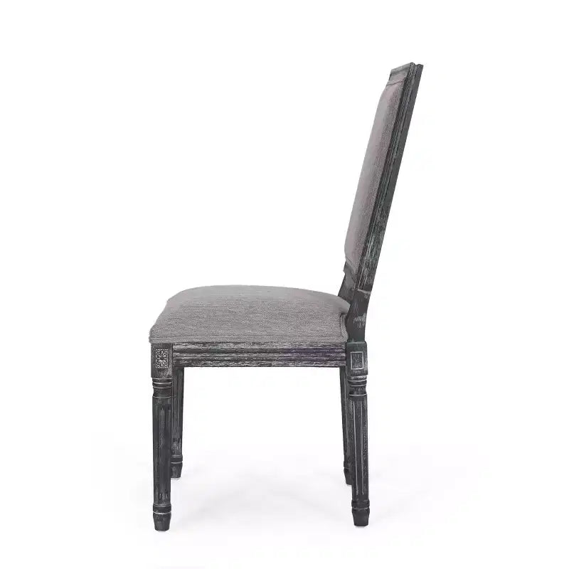 Lot de 2 chaises de salle à manger tapissées en bois style campagne française Regina - Christopher Knight Home