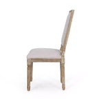 Lot de 2 chaises de salle à manger tapissées en bois style campagne française Regina - Christopher Knight Home