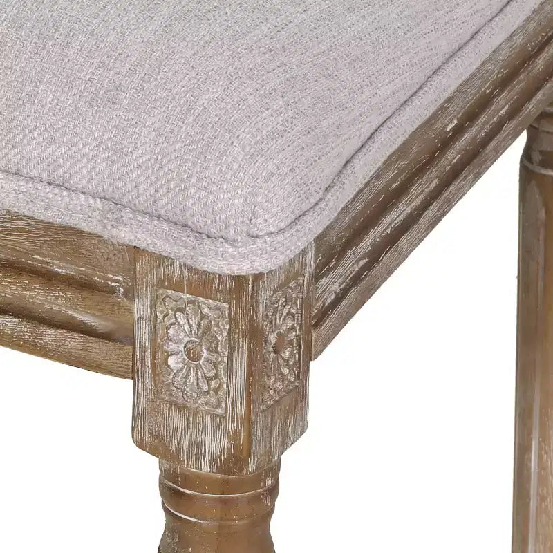 Lot de 2 chaises de salle à manger tapissées en bois style campagne française Regina - Christopher Knight Home