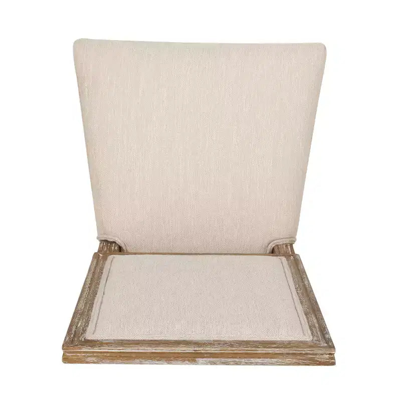 Lot de 2 chaises de salle à manger tapissées en bois style campagne française Regina - Christopher Knight Home