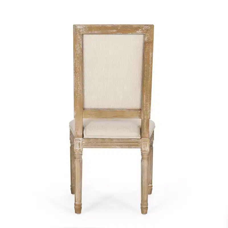 Lot de 2 chaises de salle à manger tapissées en bois style campagne française Regina - Christopher Knight Home