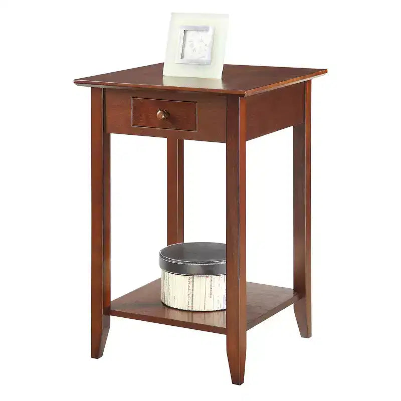 Table d'appoint American Heritage avec étagère à tiroir - Breighton Home