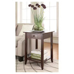 Table d'appoint American Heritage avec étagère à tiroir - Breighton Home