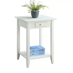 Table d'appoint American Heritage avec étagère à tiroir - Breighton Home
