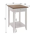 Table d'appoint American Heritage avec étagère à tiroir - Breighton Home