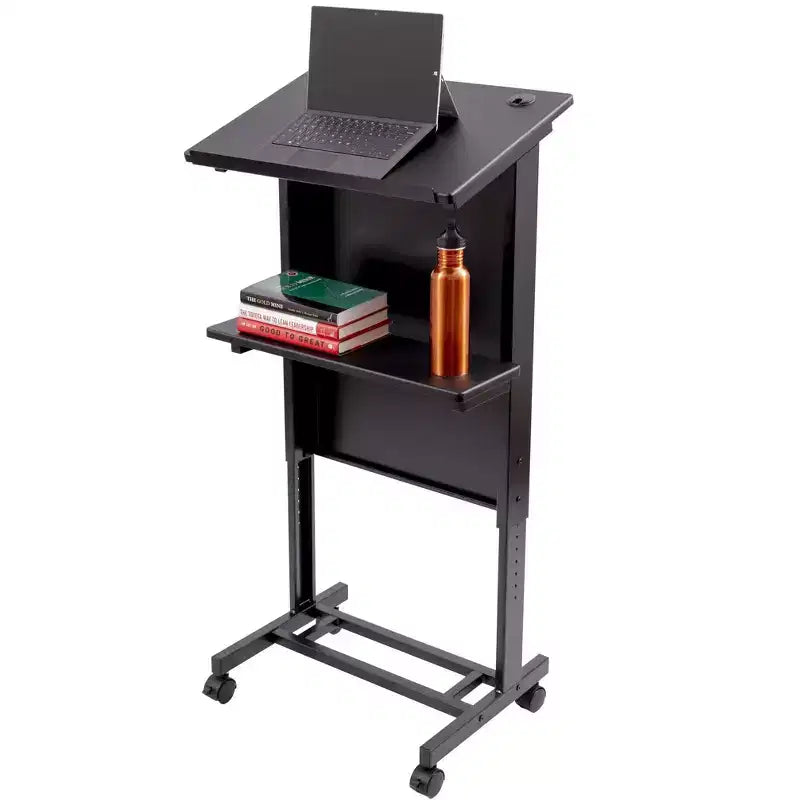 Pupitre roulant mobile à hauteur réglable Stand Up Desk Store avec cadre en acier robuste