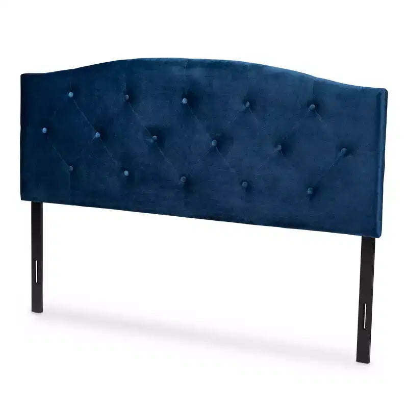 Leone Velvet Fabric Upholstered Headboard - Baxton Studio