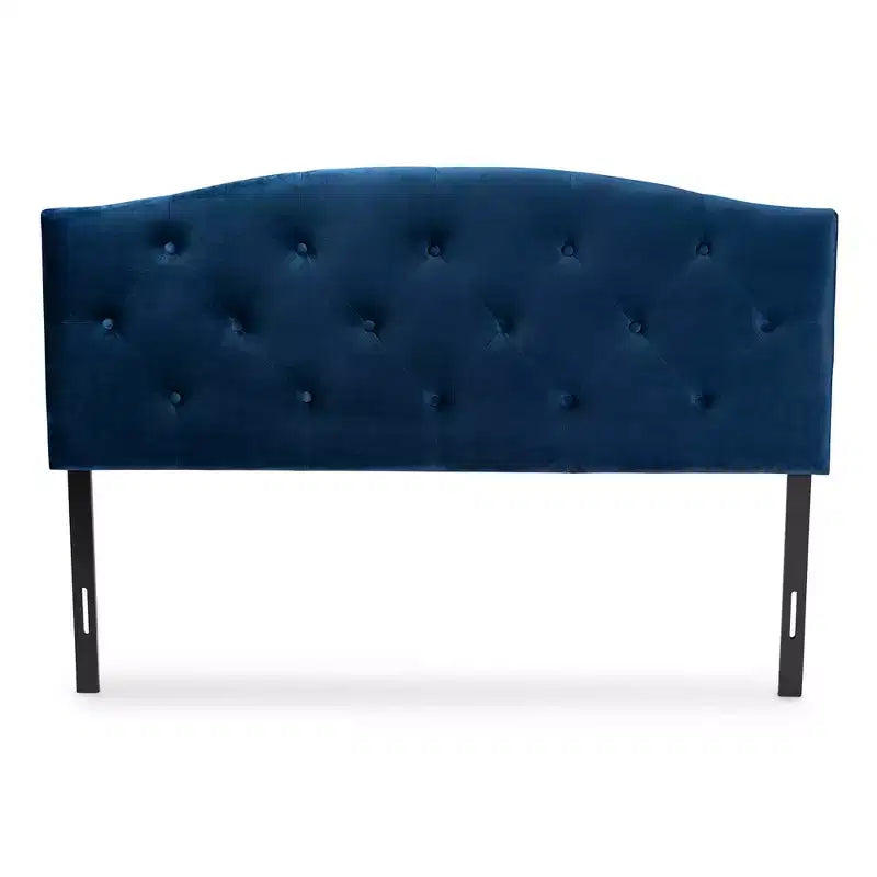 Tête de lit capitonnée en tissu velours Leone - Baxton Studio