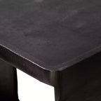 Table d'appoint industrielle Uttermost nickel antique 20 x 12 avec rangement noir salon chambre chevet entrée maison