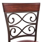 Lot de 2 tabourets de bar vintage Costway, hauteur 76 cm, assise rembourrée pivotante, pour bistrot, salle à manger, cuisine, pub