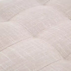 HOMCOM Grand banc de rangement capitonné 42 po en tissu de lin avec couvercle à fermeture en douceur pour salon, entrée ou chambre à coucher