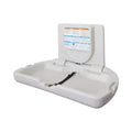 ECR4Kids Horizontal Wall-Mounted Diaper Changing Station with Slim Back, Baby Changer, White Granite