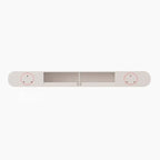 Meuble TV mural flottant en bois blanc avec rangement pour salon