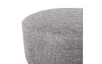 BirdRock Home Pouf Repose-Pieds en Lin avec Pieds en Bois - Gris