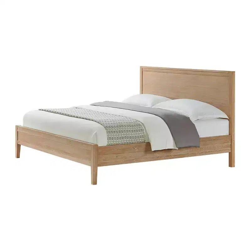 Arden Panel Wood Bed Light Driftwood - Alaterre Furniture