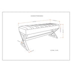 Grand banc de style ottoman David - WyndenHall