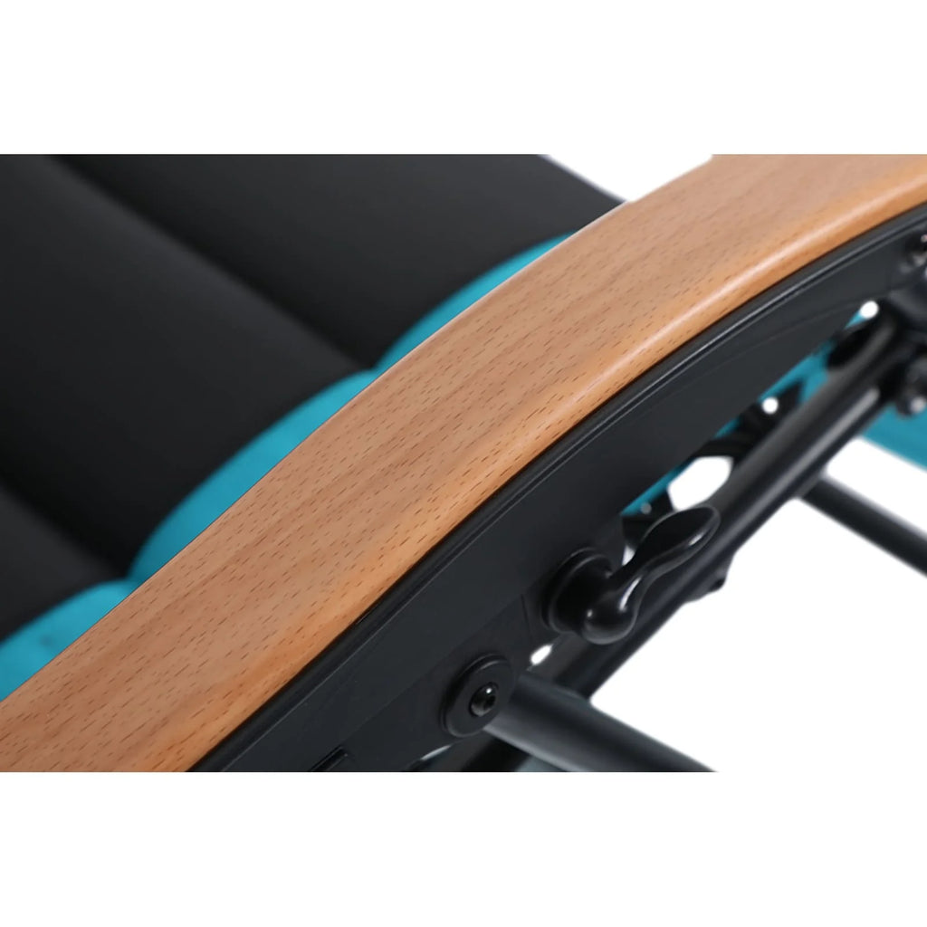 Fauteuil de relaxation zéro gravité XL surdimensionné et rembourré, avec accoudoirs plus larges, inclinable et porte-gobelet - N/A