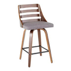 Ensemble de 2 tabourets de bar hauteur comptoir rembourrés Trevi - Lumisource