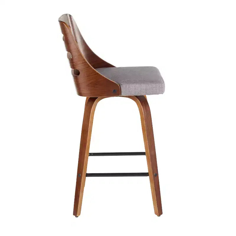 Ensemble de 2 tabourets de bar hauteur comptoir rembourrés Trevi - Lumisource
