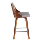 Ensemble de 2 tabourets de bar hauteur comptoir rembourrés Trevi - Lumisource