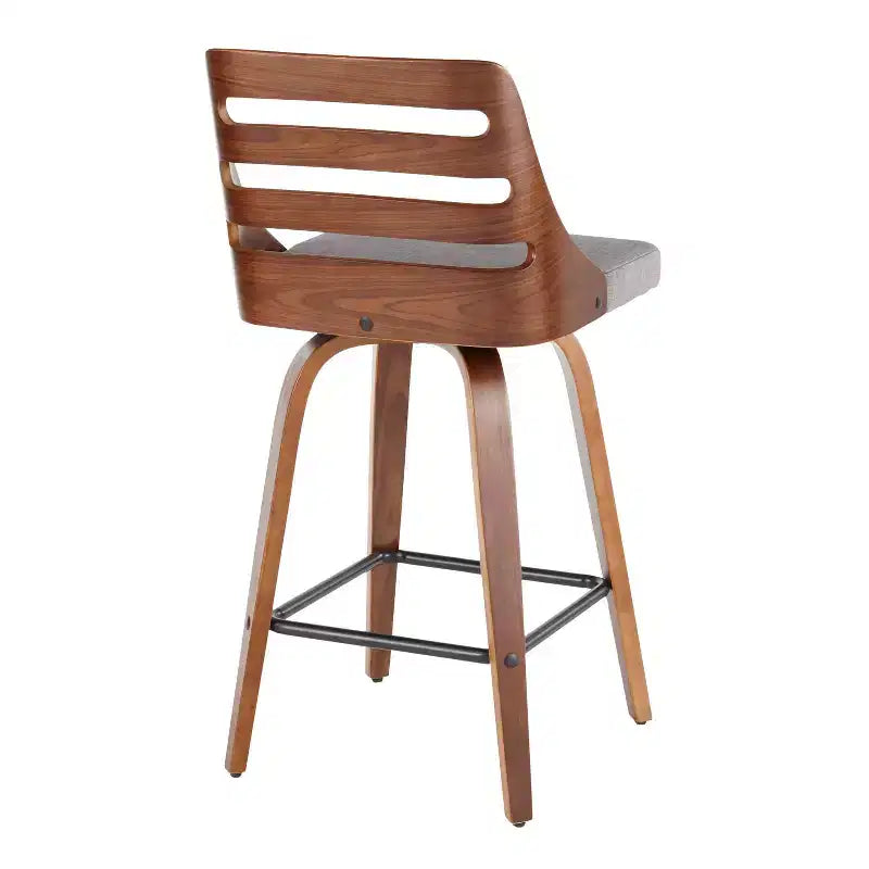 Ensemble de 2 tabourets de bar hauteur comptoir rembourrés Trevi - Lumisource