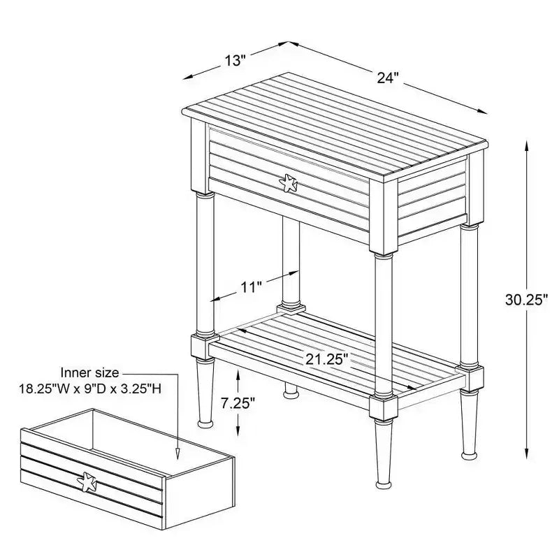 Table d'appoint Mantella - Linon