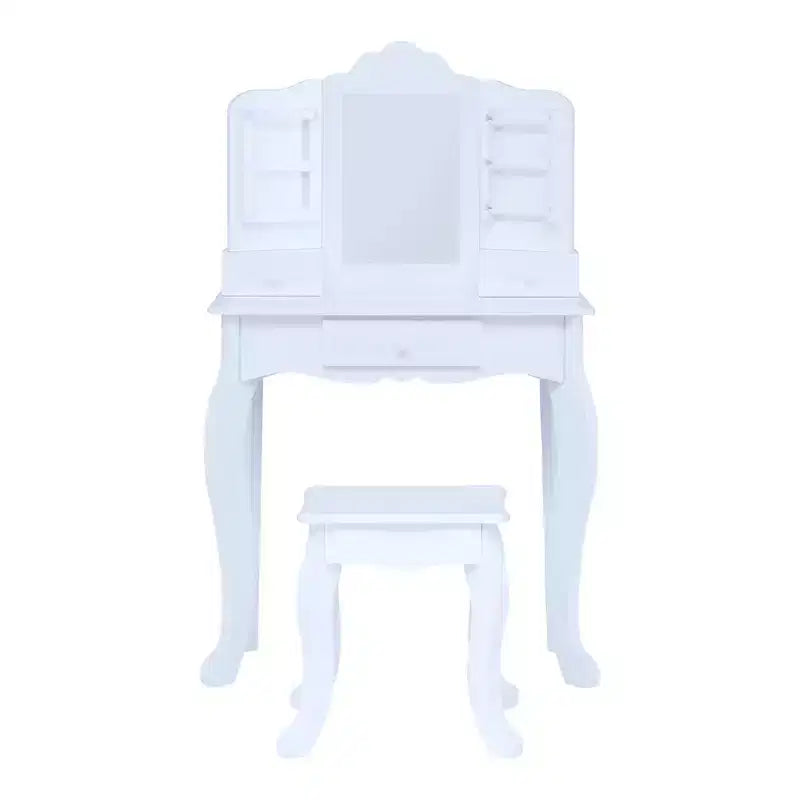 Coiffeuse et tabouret La Petite Princesse Anna Fantasy Fields avec miroir et rangements, blanc