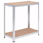Costway Étagère de Rangement Robuste en Acier pour Garage 180 cm, 5 Niveaux Réglables