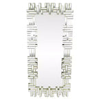 Northlight 47 Champagne Gold Rectangular Modern Home Wall Mirror
