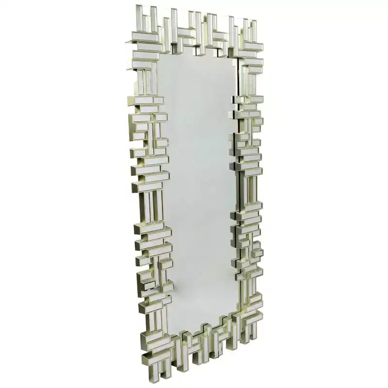 Miroir mural rectangulaire moderne Northlight 47 doré champagne