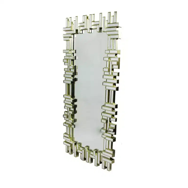 Miroir mural rectangulaire moderne Northlight 47 doré champagne