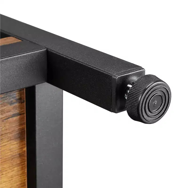 Yaheetech Table d'appoint de canapé à 3 niveaux avec étagère, cadre en métal en forme de X pour salon