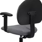 Chaise de bureau à roulettes Emma et Oliver avec accoudoirs réglables