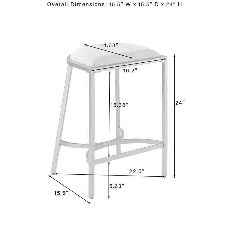 Ensemble de 2 tabourets de bar hauteur comptoir Ellery - Crosley