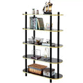 Fabulaxe 5 Tier Open Bookshelf, Contemporary Classic Modern Style Free Standing Display Rack Unit for Collections,59 Height Etagere Bookcase