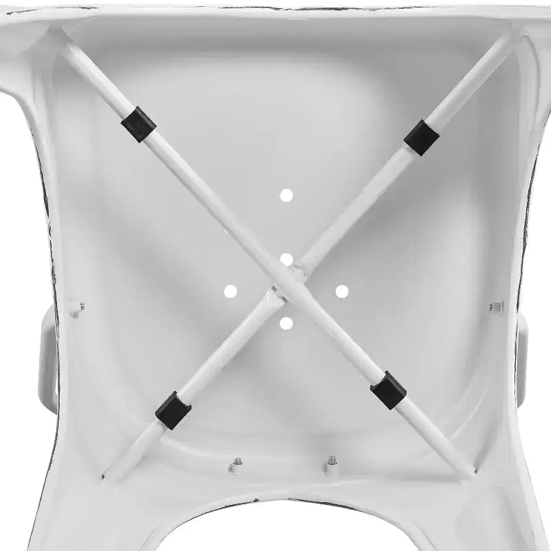 Yaheetech Lot de 4 Chaises de Salle à Manger Classiques en Métal Empilables pour Intérieur Extérieur
