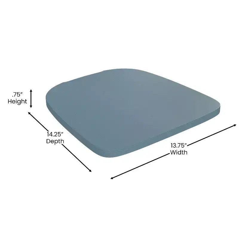 Flash Furniture Perry Lot de 4 sièges en bois de polyrésine avec bords arrondis pour chaises et tabourets en métal colorés